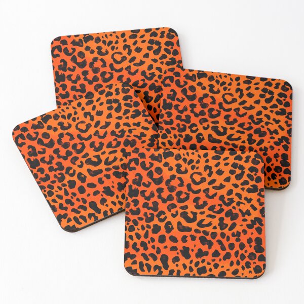 Item preview, Wild Leopard Print - Vibrant Orange designed and sold by SilverPegasus.