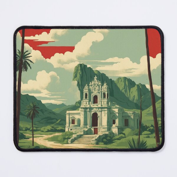 Item preview, Mier Tamaulipas Mexico Magic Town Vintage Travel Tourism Poster designed and sold by TravelersGems.