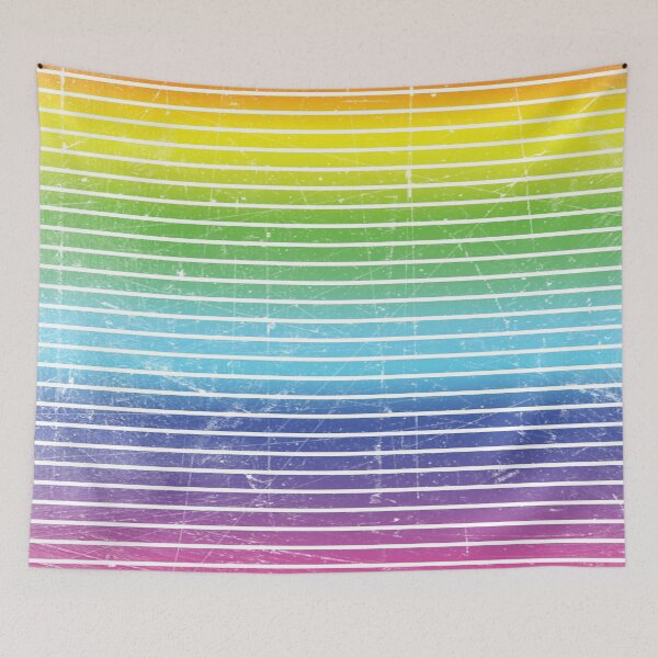 Item preview, Colorful rainbow scratched pride stripes designed and sold by HarridanCreates.