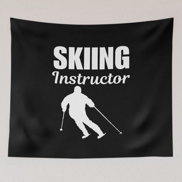 Item preview, Skiing instructor, ski winter sport coach or enthusiast sayings for holiday season designed and sold by NBSStore.