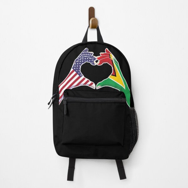 Item preview, Guyana Guyanese USA United States American America Love Heart Peace designed and sold by FlagX.
