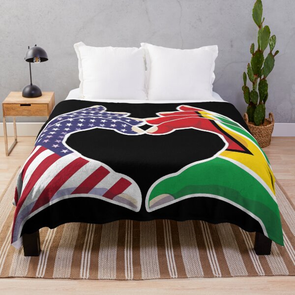 Item preview, Guyana Guyanese USA United States American America Love Heart Peace designed and sold by FlagX.