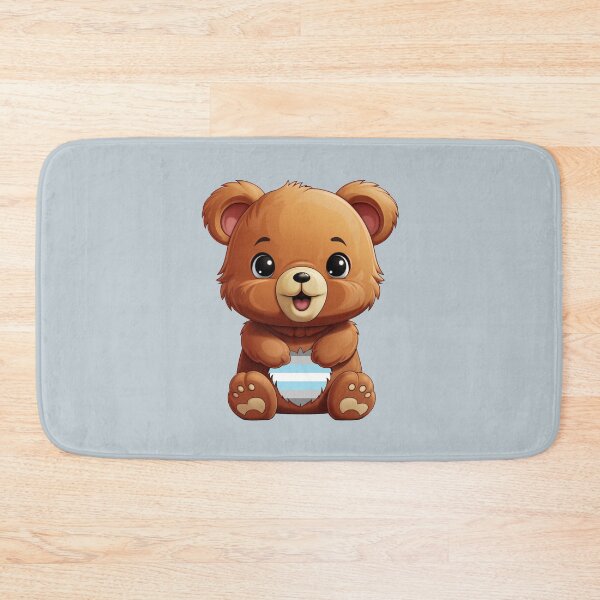 Item preview, Cute Demiboy Pride Flag Bear, Subtle Kawaii Demiboy Bear Design designed and sold by Travelslightly.