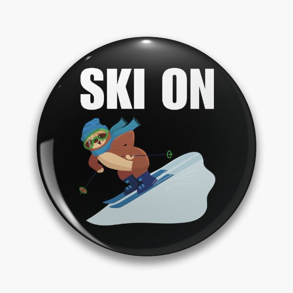 Item preview, Ski on, funny and awesome winter skiing sport quotes or sayings for people who like skiing designed and sold by NBSStore.