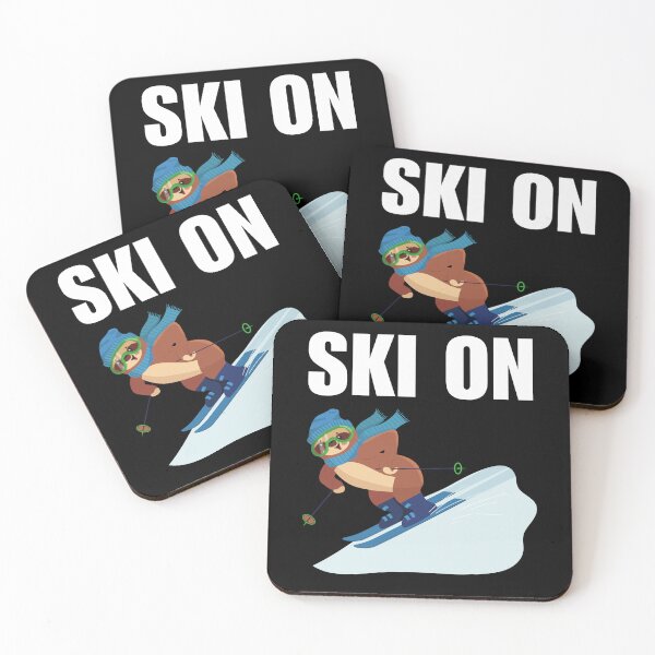 Item preview, Ski on, funny and awesome winter skiing sport quotes or sayings for people who like skiing designed and sold by NBSStore.