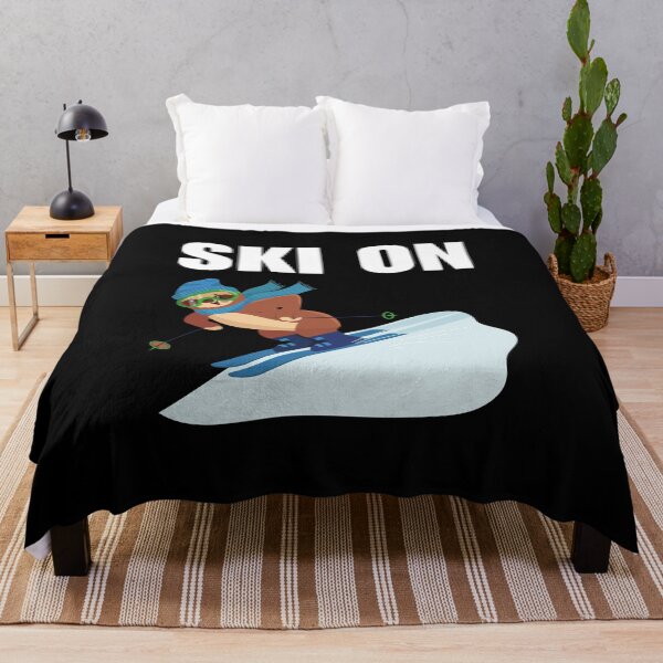 Item preview, Ski on, funny and awesome winter skiing sport quotes or sayings for people who like skiing designed and sold by NBSStore.