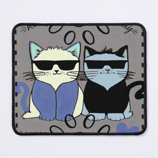 Item preview, TWO LOVELY CATS designed and sold by inarausch2023.