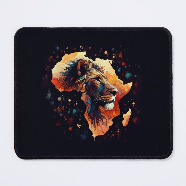Item preview, Africa silhouette lion savannah abstract style designed and sold by TomFrontierArt.