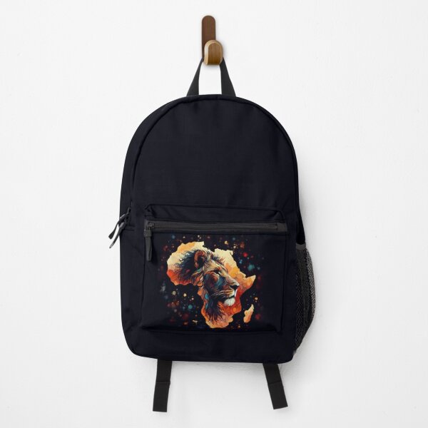 Item preview, Africa silhouette lion savannah abstract style designed and sold by TomFrontierArt.