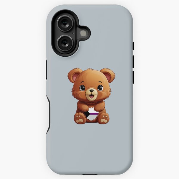Artikel-Vorschau von Niedlicher Demi-Pride-Flaggenbär, dezentes Kawaii-Demisexuell-Bären-Design, designt und verkauft von Travelslightly.