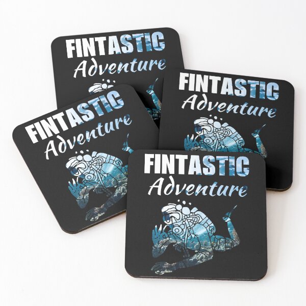 Item preview, Fintastic adventure, funny scuba diving sport quote or saying for lover or enthusiast designed and sold by NBSStore.