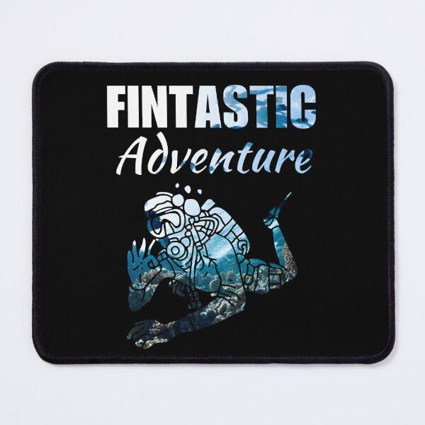 Item preview, Fintastic adventure, funny scuba diving sport quote or saying for lover or enthusiast designed and sold by NBSStore.