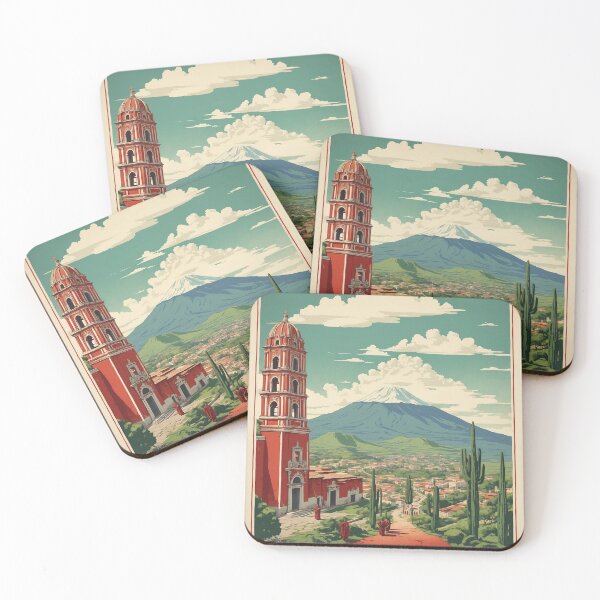 Item preview, Pahuatlan Puebla Mexico Magic Town Vintage Travel Tourism Poster  designed and sold by TravelersGems.