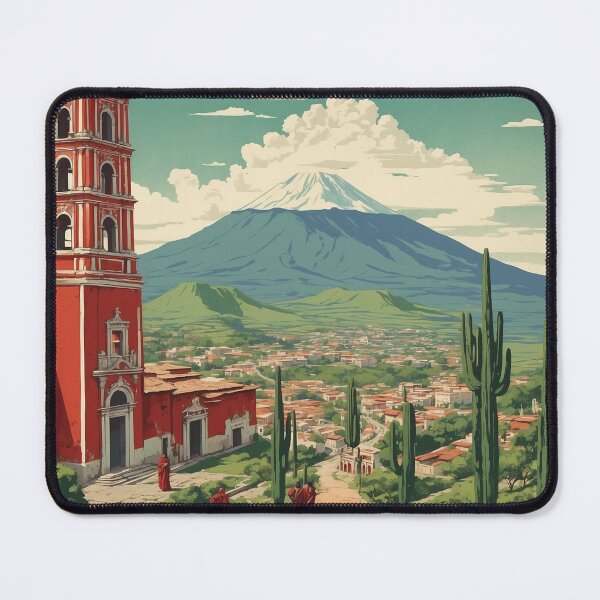 Item preview, Pahuatlan Puebla Mexico Magic Town Vintage Travel Tourism Poster  designed and sold by TravelersGems.