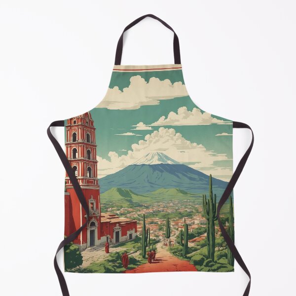 Item preview, Pahuatlan Puebla Mexico Magic Town Vintage Travel Tourism Poster designed and sold by TravelersGems.