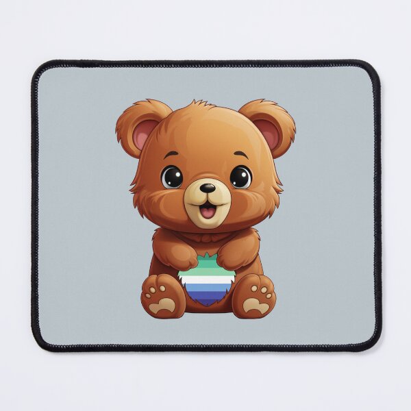 Item preview, Cute Gay MLM Pride Flag Bear, Subtle Kawaii Gay MLM Bear Design designed and sold by Travelslightly.