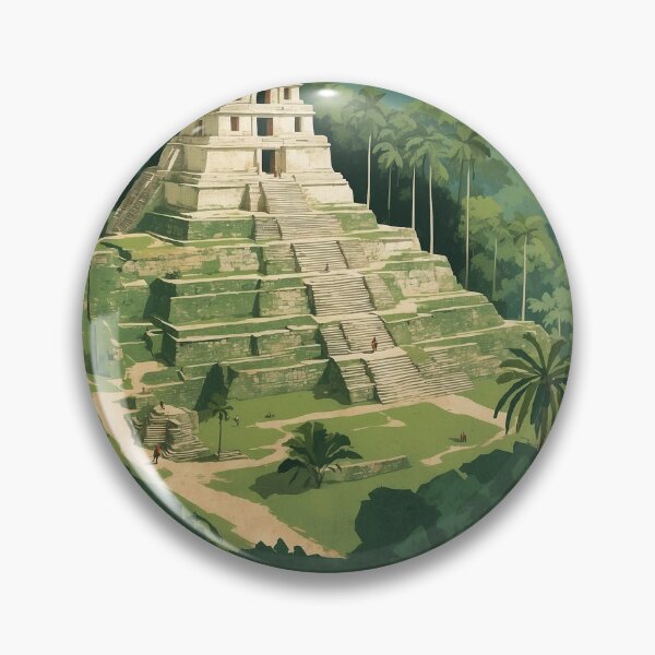 Item preview, Palenque Chiapas Mexico Magic Town Vintage Travel Tourism Poster  designed and sold by TravelersGems.