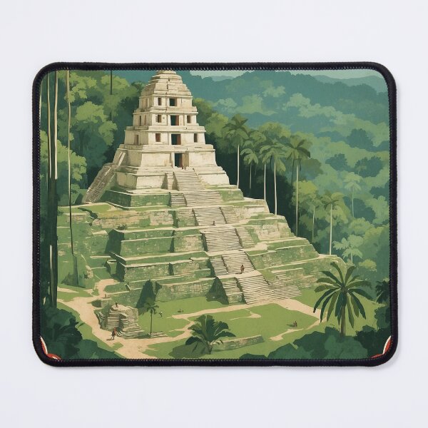 Item preview, Palenque Chiapas Mexico Magic Town Vintage Travel Tourism Poster  designed and sold by TravelersGems.