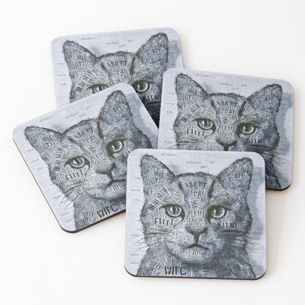 Item preview, Cats in Words - A World of Words designed and sold by Digital Dreams Arts.