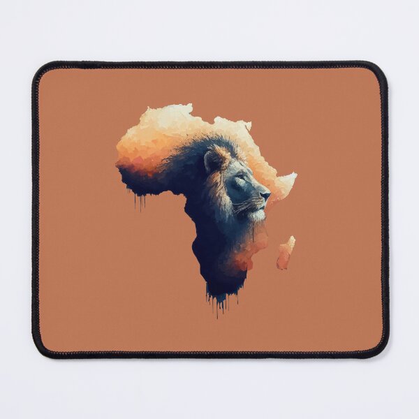 Item preview, Africa silhouette lion savannah abstract style designed and sold by TomFrontierArt.