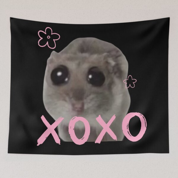 Item preview, Sad Hamster with Big Eyes XoXo Cute Sad hamster designed and sold by CyberArtistOne.