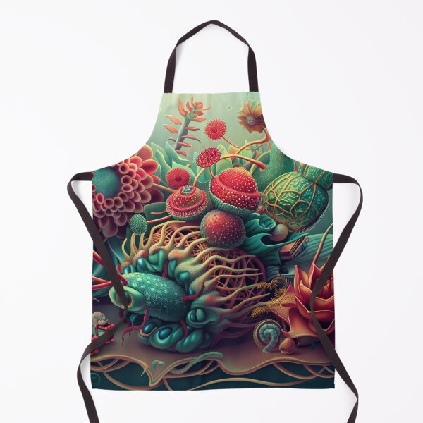 Item preview, 3d illustration, futuristic composition of imaginary flowers and robot insects. Wall decoration to print. designed and sold by David-CoBo.