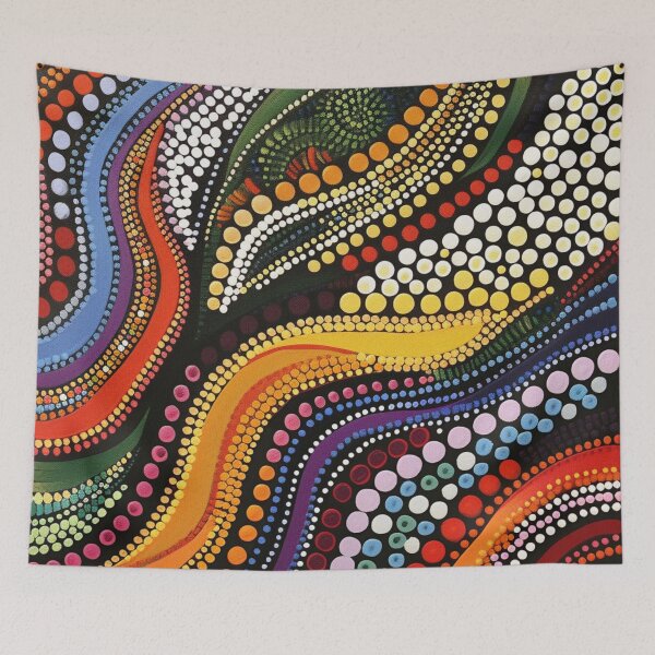 Item preview, Aboriginal Inspired Dot Art - Various Waves designed and sold by GrinGalore.