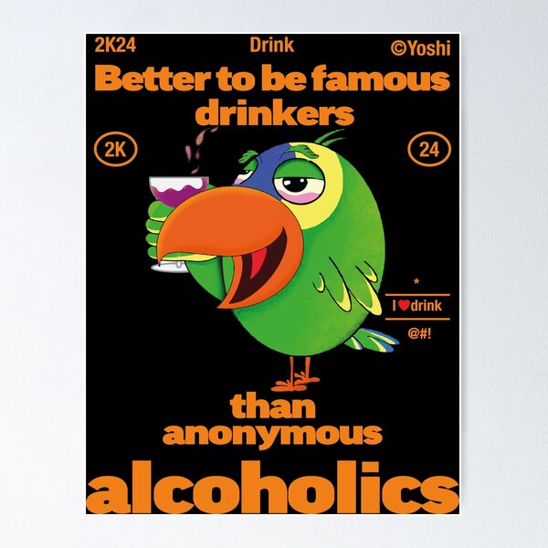 Item preview, Amazon Parrot Drink Alcohol designed and sold by YoshiArtDesign.