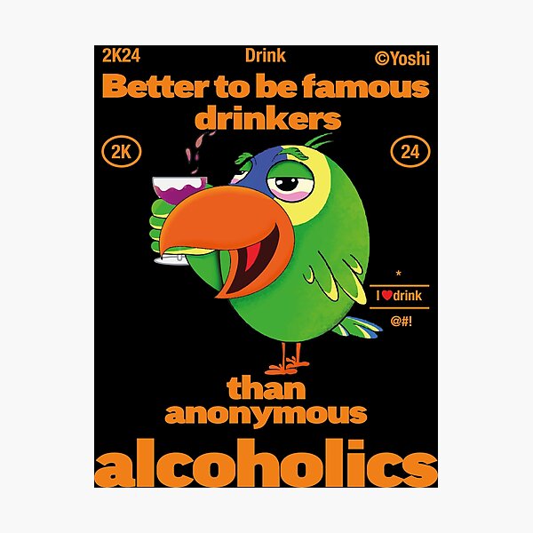 Item preview, Amazon Parrot Drink Alcohol designed and sold by YoshiArtDesign.
