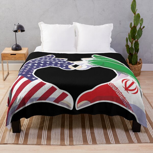 Item preview, Iran Iranian USA United States American America Love Heart Peace designed and sold by FlagX.