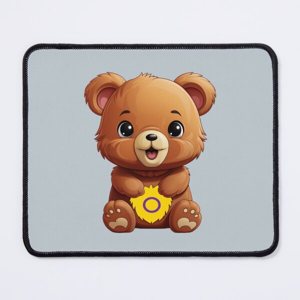 Item preview, Cute Intersex Pride Flag Bear, Subtle Kawaii Intersex Bear Design designed and sold by Travelslightly.