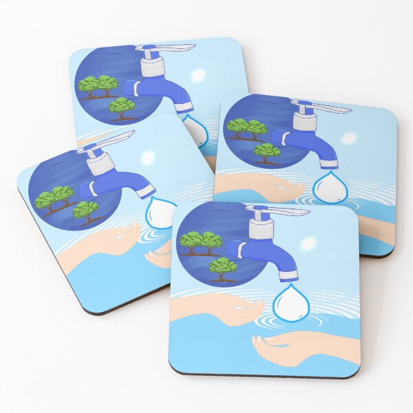 Item preview, hand drawing Illustration of environmentally friendly, save water and earth. designed and sold by MigWhimsy.