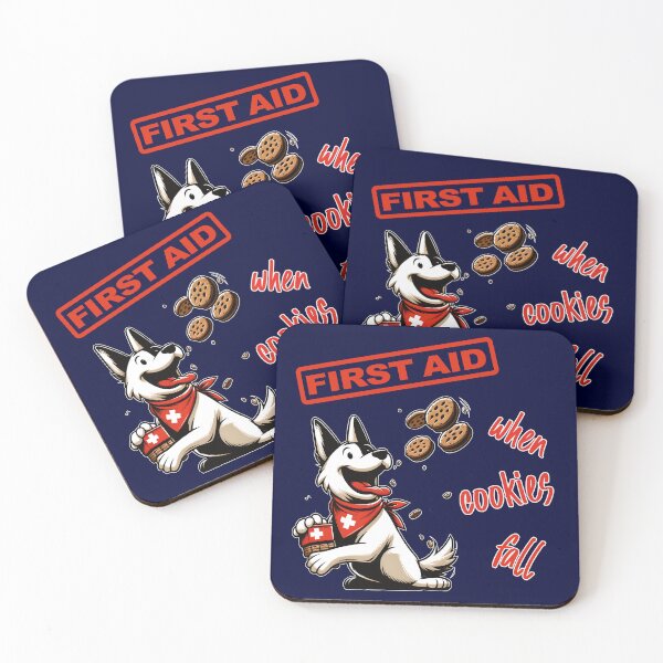 Item preview, FIRST AID when COOKIES fall designed and sold by Drew-Drew.