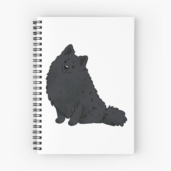 Item preview, Cute black German spitz dog  designed and sold by Yaragold.