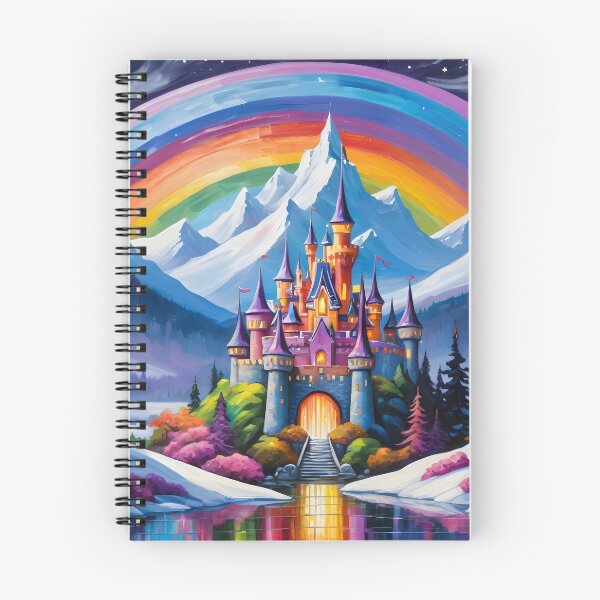 Item preview, Enchanted rainbow castle designed and sold by perlphoto.