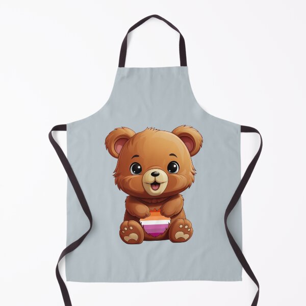 Item preview, Cute Lesbian Pride Flag Bear, Subtle Kawaii Lesbian Bear Design designed and sold by Travelslightly.