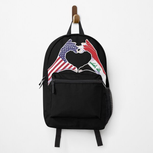 Item preview, Iraq Iraqi USA United States American America Love Heart Peace designed and sold by FlagX.