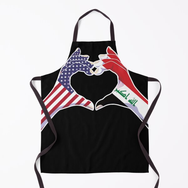 Item preview, Iraq Iraqi USA United States American America Love Heart Peace designed and sold by FlagX.