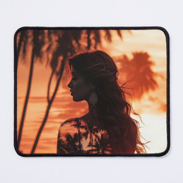 Item preview, Double Exposure Woman Dress in Sunset designed and sold by pauloss.
