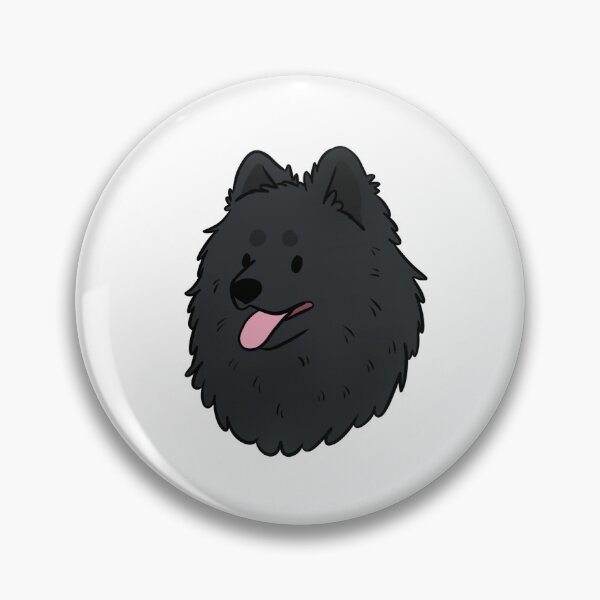 Item preview, Cute black German spitz dog face  designed and sold by Yaragold.