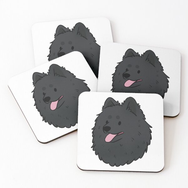 Item preview, Cute black German spitz dog face  designed and sold by Yaragold.