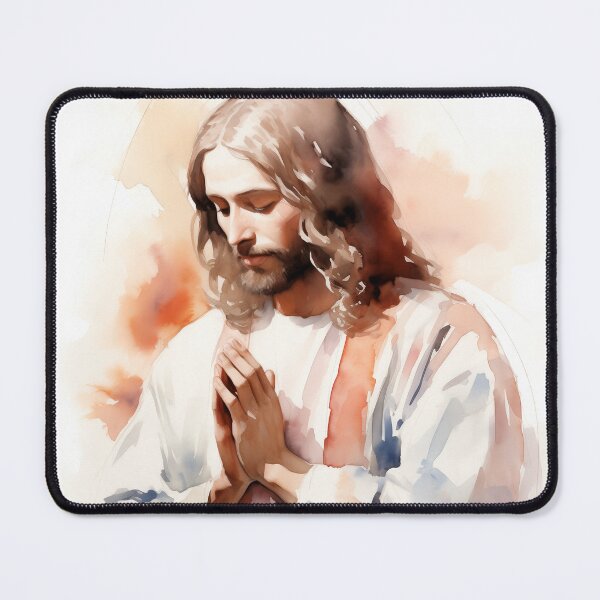 Item preview, Portrait of Jesus Christ Praying to God designed and sold by AdamesArtStudio.