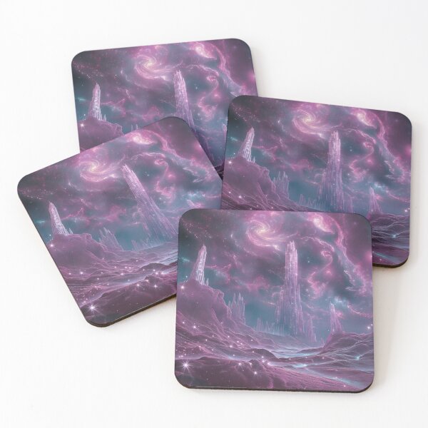 Item preview, Crystal Spires On An Alien World - Fantasy Landscape designed and sold by AiHead.
