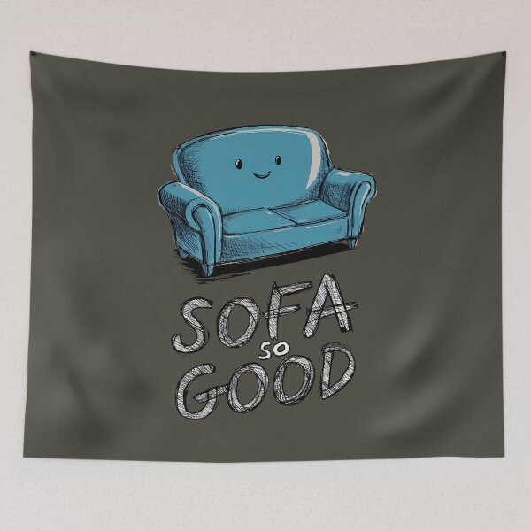 Item preview, Sofa So Good Cute Couch Illustration designed and sold by RuyaFab.