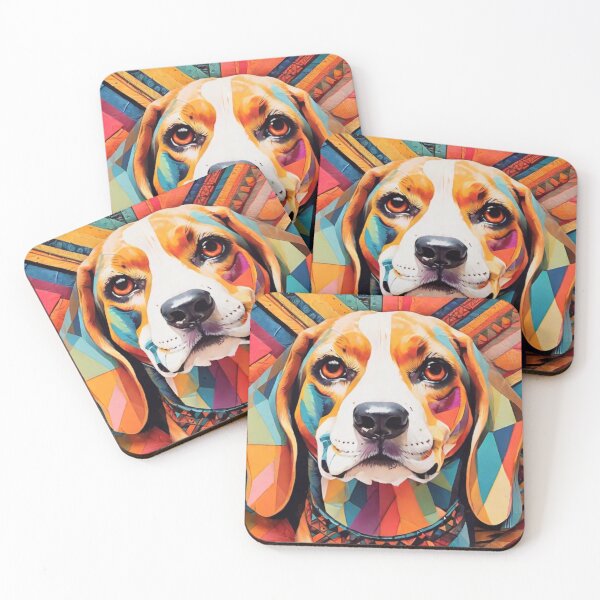 Item preview, Ethnic Beagle Mosaic designed and sold by NeatThingLover.