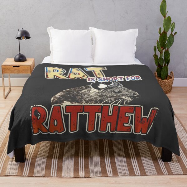 Item preview, Rat Is Short For Ratthew - Funny Rat Meme designed and sold by DragonScar.