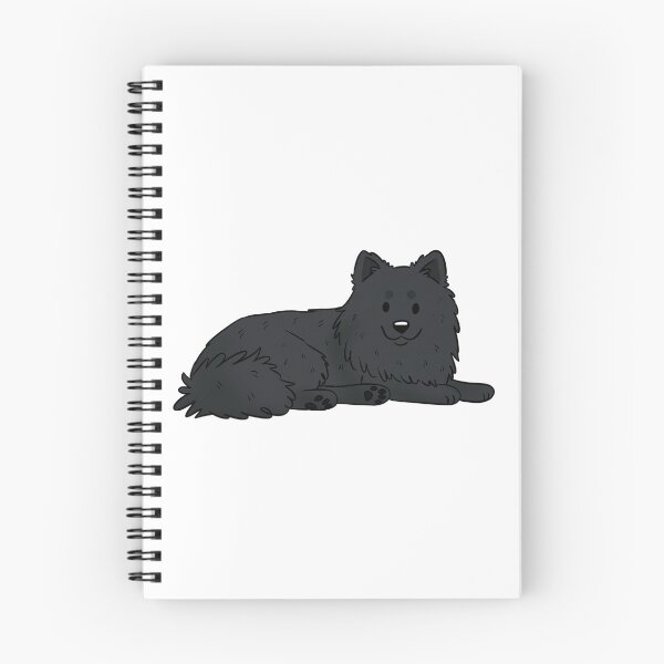 Item preview, Cute black German spitz dog  designed and sold by Yaragold.