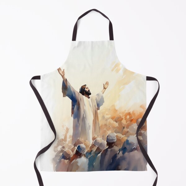 Item preview, Jesus Christ Preaching: Heavenly Discourse Watercolor Painting designed and sold by AdamesArtStudio.
