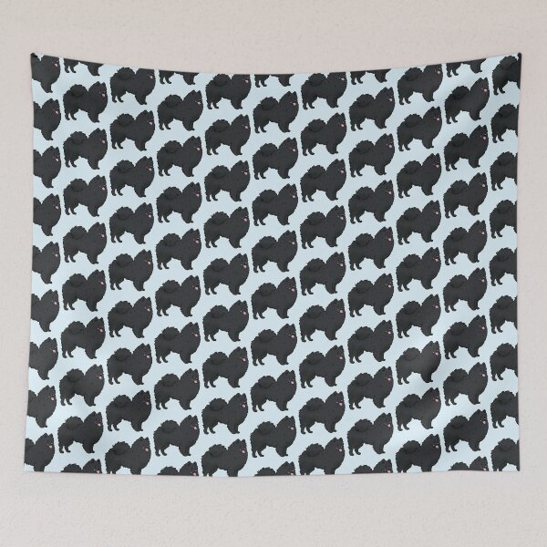 Item preview, Cute black German spitz dog  designed and sold by Yaragold.