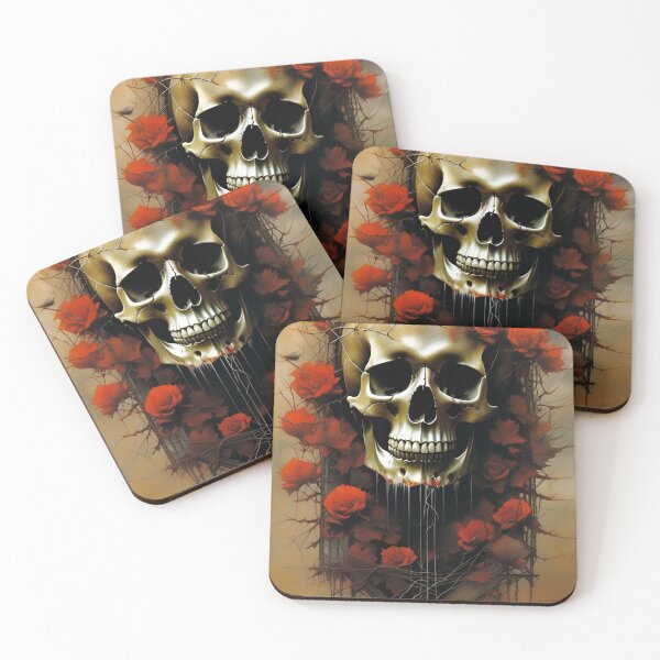 Item preview, Skull and Roses designed and sold by MatrixTattoo.